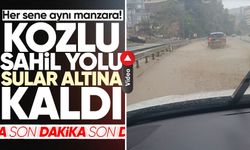 Her sene aynı manzara! Kozlu sahil yolu sular altına kaldı