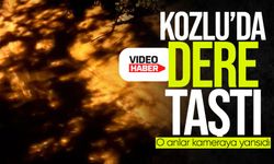 Kozlu’da dereler taştı, yağış etkisini gösterdi