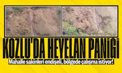 Kozlu’da heyelan paniği! Mahalle sakinleri endişeli
