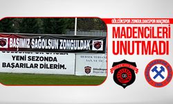 Gölcükspor’dan Zonguldakspor maçında madencileri unutmadı