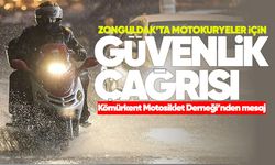 Zonguldak'ta motokuryeler için güvenlik çağrısı
