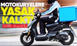 Zonguldak’ta motokuryelere uygulanan yasak kaldırıldı