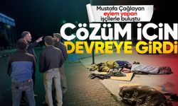 Mustafa Çağlayan eylem yapan işçilerle buluştu: Çözüm için devreye girdi