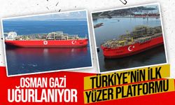 Türkiye'nin ilk yüzer üretim platformu Osman Gazi, Filyos'tan Karadeniz'e uğurlanacak
