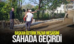 Başkan Öztürk, pazar mesaisini sahada geçirdi