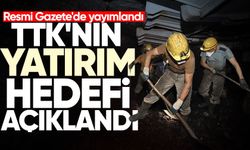 Resmi Gazete'de yayımlandı: TTK'nın yatırım hedefi açıklandı