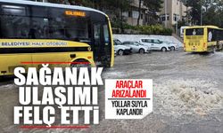 Zonguldak'ta sağanak ulaşımı felç etti: Araçlar arızalandı, yollar suyla kaplandı