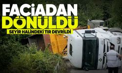 Zonguldak’ta tır devrildi: Göbü–Türkali yolu trafiğe kapandı