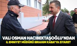 Zonguldak Valisi Hacıbektaşoğlu'ndan, yeni Emniyet Müdürü Kaba'ya 'hayırlı olsun' ziyareti