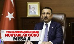 Vali Hacıbektaşoğlu’ndan Muhtarlar Günü mesajı