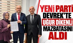 YENİ Parti Devrek’te Uğur Dikenli mazbatasını aldı
