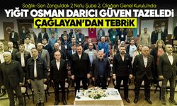 Sağlık-Sen Zonguldak 2 No’lu Şube’de Yiğit Osman Darıcı güven tazeledi