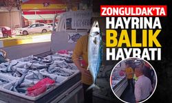 Zonguldak’ta ücretsiz balık dağıttı: “Alın abi, bedava”