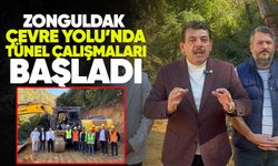 Zonguldak çevre yolu'nda tünel çalışmaları başladı