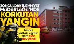 Zonguldak İl Emniyet Müdürlüğü'nde yangın çıktı