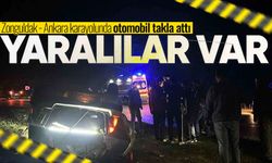 Zonguldak yolunda otomobil takla attı: 2 kişi yaralandı