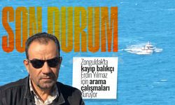Zonguldak'ta kayıp balıkçı Erdin Yılmaz için arama çalışmaları sürüyor