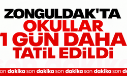 Zonguldak'ta okullar 1 gün daha tatil edildi