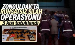 Zonguldak’ta ruhsatsız silah operasyonu: 3 kişi tutuklandı