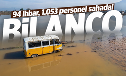 Zonguldak’ta yağış alarmı: 94 ihbar, 1.053 personel sahada