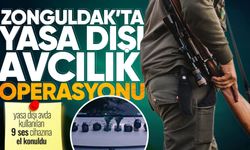 Zonguldak'ta yasa dışı avda kullanılan 9 ses cihazına el konuldu