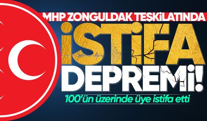 MHP Zonguldak teşkilatında istifa depremi: 100’ün üzerinde üye istifa etti!