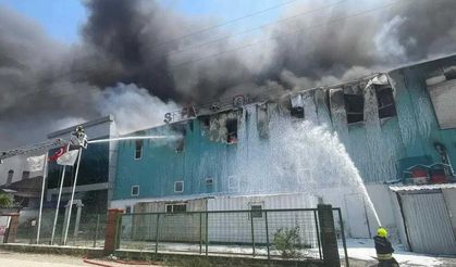 Medikal ürün fabrikasında yangın