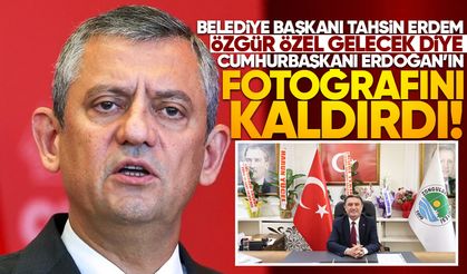 Tahsin Erdem, Özgür Özel için Cumhurbaşkanı Erdoğan’ın fotoğrafını kaldırdı!