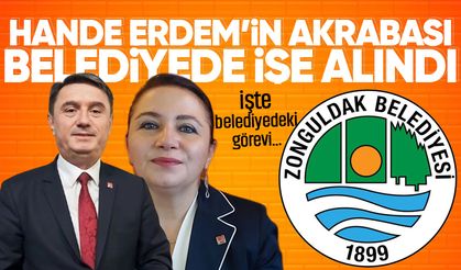 Tahsin Erdem’in eşi Hande Erdem’in akrabası belediyede işe alındı
