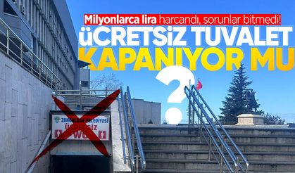 Milyonlarca lira harcanmıştı: Ücretsiz tuvalet kapanıyor mu?