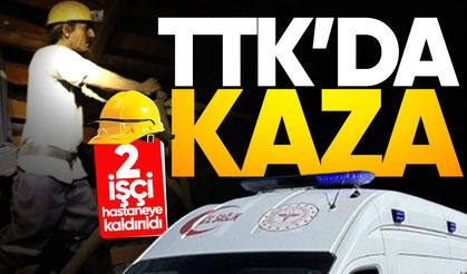 TTK'da korkutan kaza: 2 madenci hastaneye kaldırıldı!