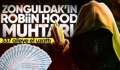 Zonguldak'ın Robiin Hood muhtarı 337 aileye el uzattı