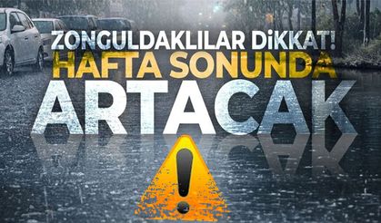 Zonguldaklılar dikkat! Sağanak yağış geliyor...
