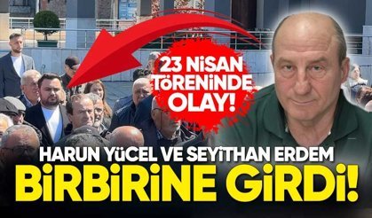 Harun Yücel ve Seyithan Erdem tören esnasında birbirine girdi!