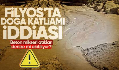 Filyos'ta doğa katliamı iddiası: Beton mikseri atıkları denize mi akıtılıyor?