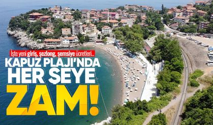 Kapuz Plajı'nda her şeye zam geldi! İşte yeni giriş, şezlong, şemsiye ücretleri...