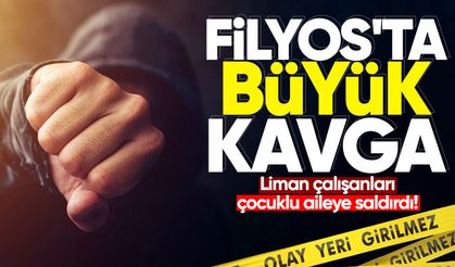 Filyos'ta büyük kavga: Liman çalışanları çocuklu aileye saldırdı!
