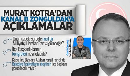 MHP Zonguldak'taki kan değişiminden sonra Murat Kotra'dan özel açıklamalar