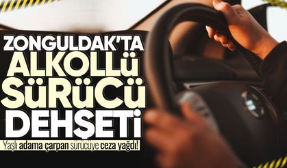 Zonguldak'ta alkollü sürücü dehşeti! Yaşlı adama çarptı, rekor ceza yağdı...