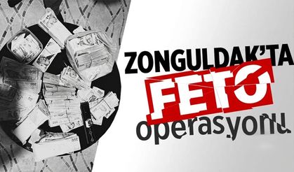 Zonguldak'ta büyük FETÖ operasyonu