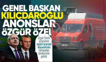 Kemal Kılıçdaroğlu'nun aracı ile Özgür Özel reklamı!