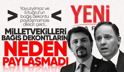 Yavuzyılmaz ve Ertuğrul’un bağış dekontu paylaşmaması dikkat çekti!
