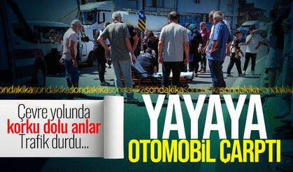 Çevre yolunda yayaya otomobil çarptı