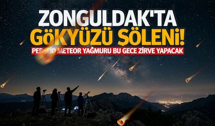 Zonguldak'ta gökyüzü şöleni! Perseid meteor yağmuru bu gece zirve yapacak