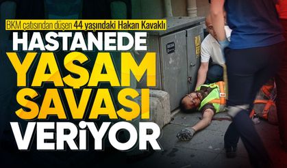 BKM çatısından düşen işçi yaşam savaşı veriyor