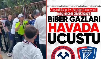 Zonguldakspor FK-Karabük İdmanyurdu maçı öncesi büyük kavga