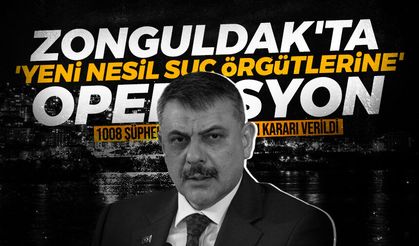 Zonguldak'ta 'yeni nesil suç örgütlerine' operasyon