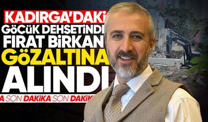 Kadırga'daki göçük dehşeti sonrası Fırat Birkan gözaltına alındı