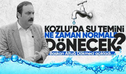 Kozlu’da su temini ne zaman normale dönecek? Başkan Dökmeci açıkladı