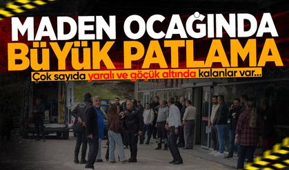 Maden ocağında büyük patlama: Çok sayıda yaralı var!